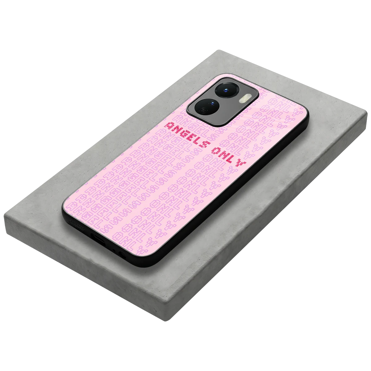 Angels Only stylish phone case for vivo y16 | glossy glass and slim fit