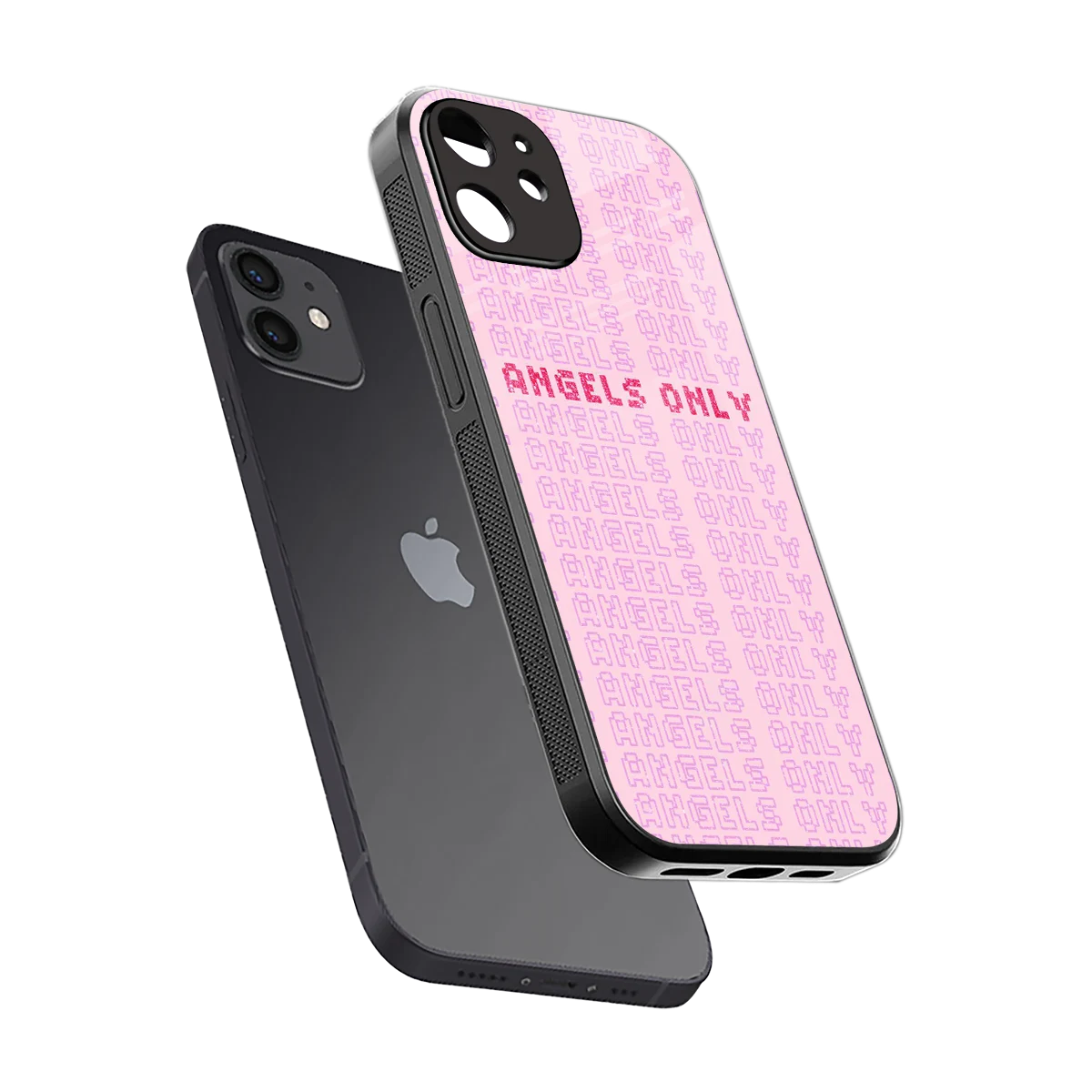 Angels Only sleek iphone 11 cover with tempered glass back and TPU edges