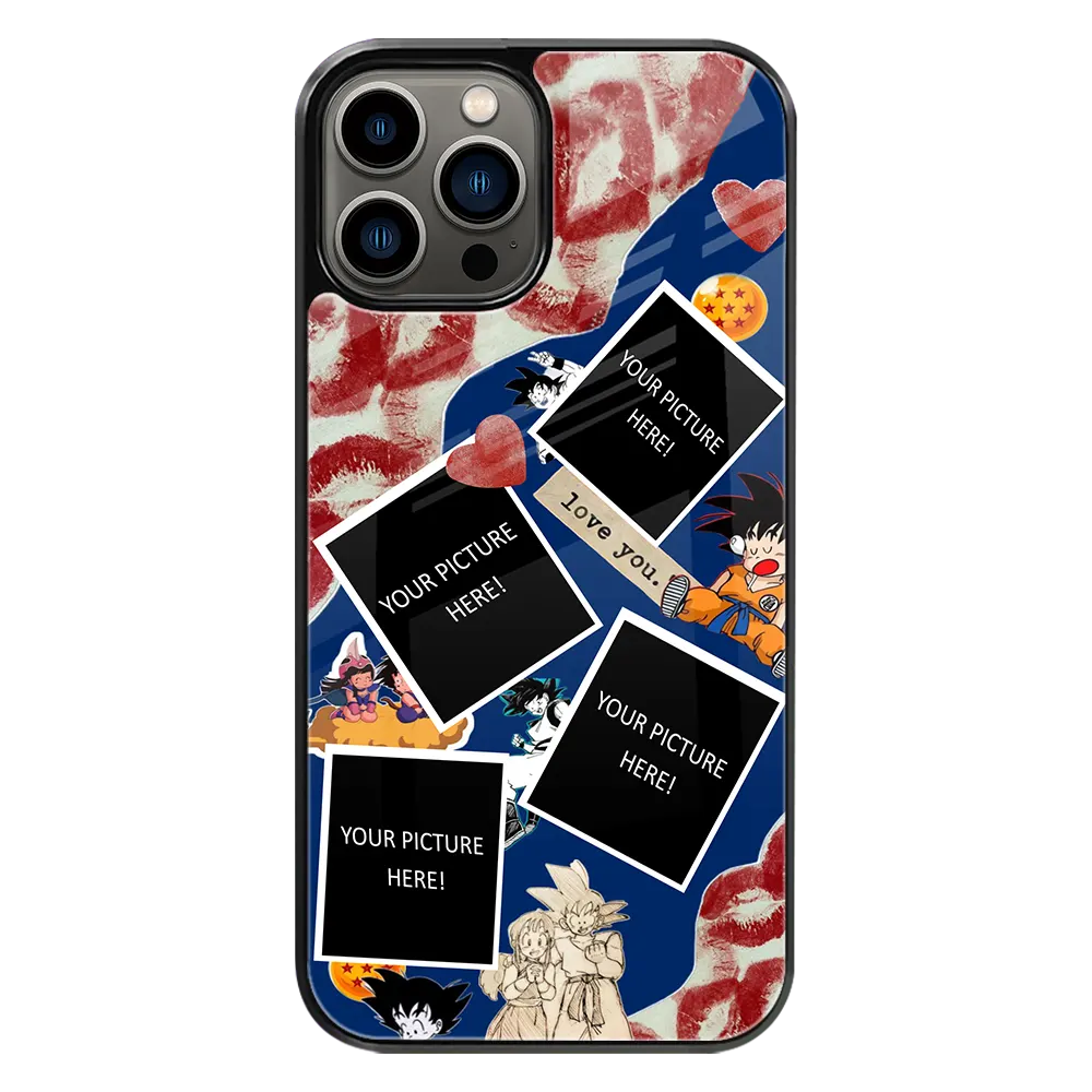 Polaroid Personalised Glass Phone Case