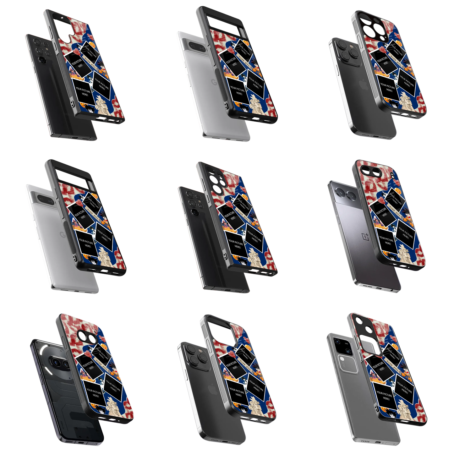 Polaroid Personalised Glass Phone Case