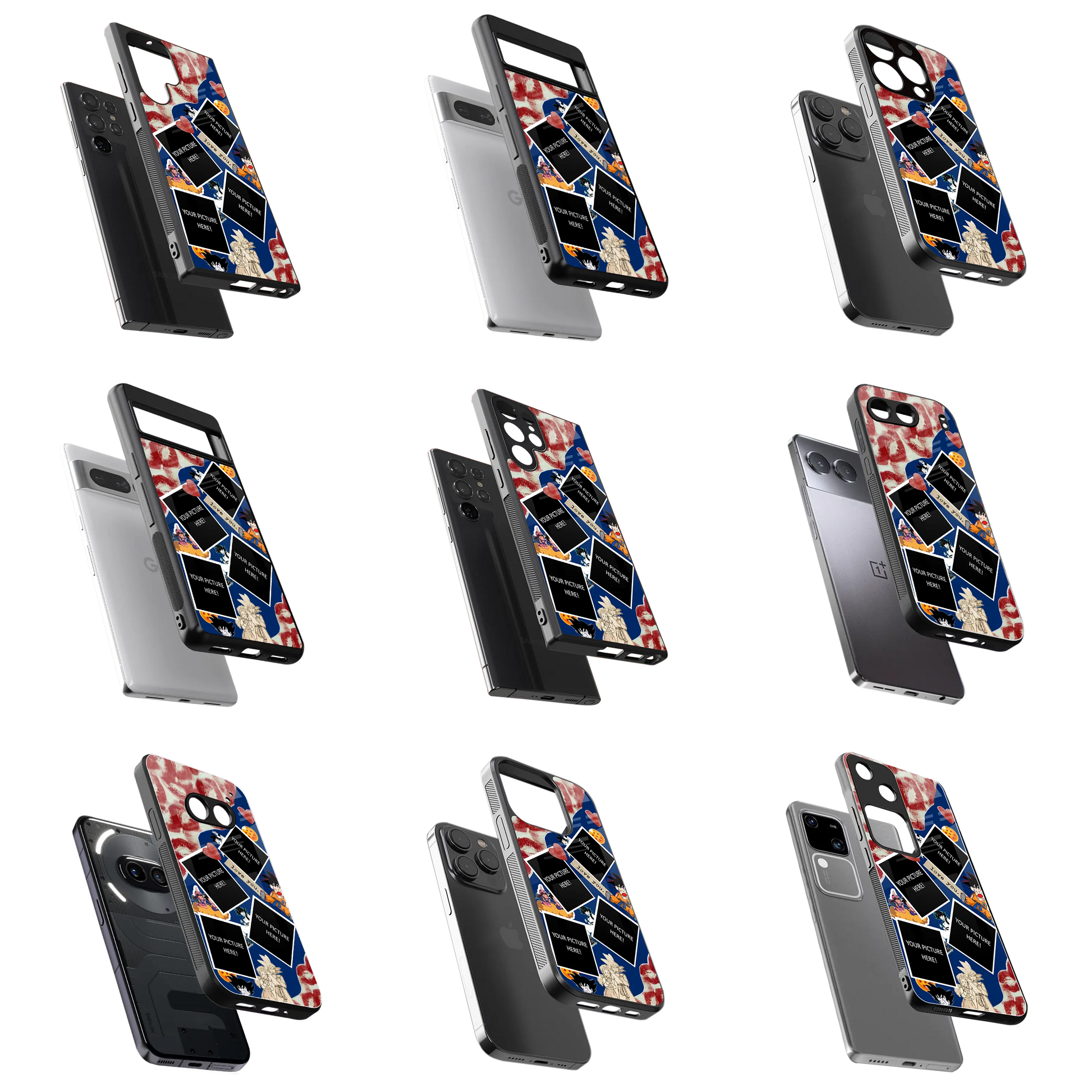 Polaroid Personalised Glass Phone Case