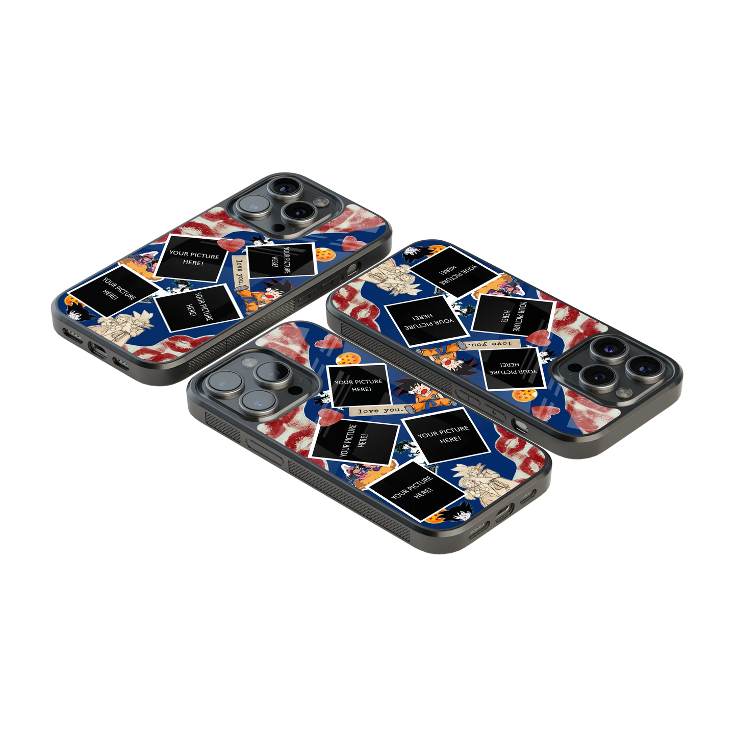 Polaroid Personalised Glass Phone Case