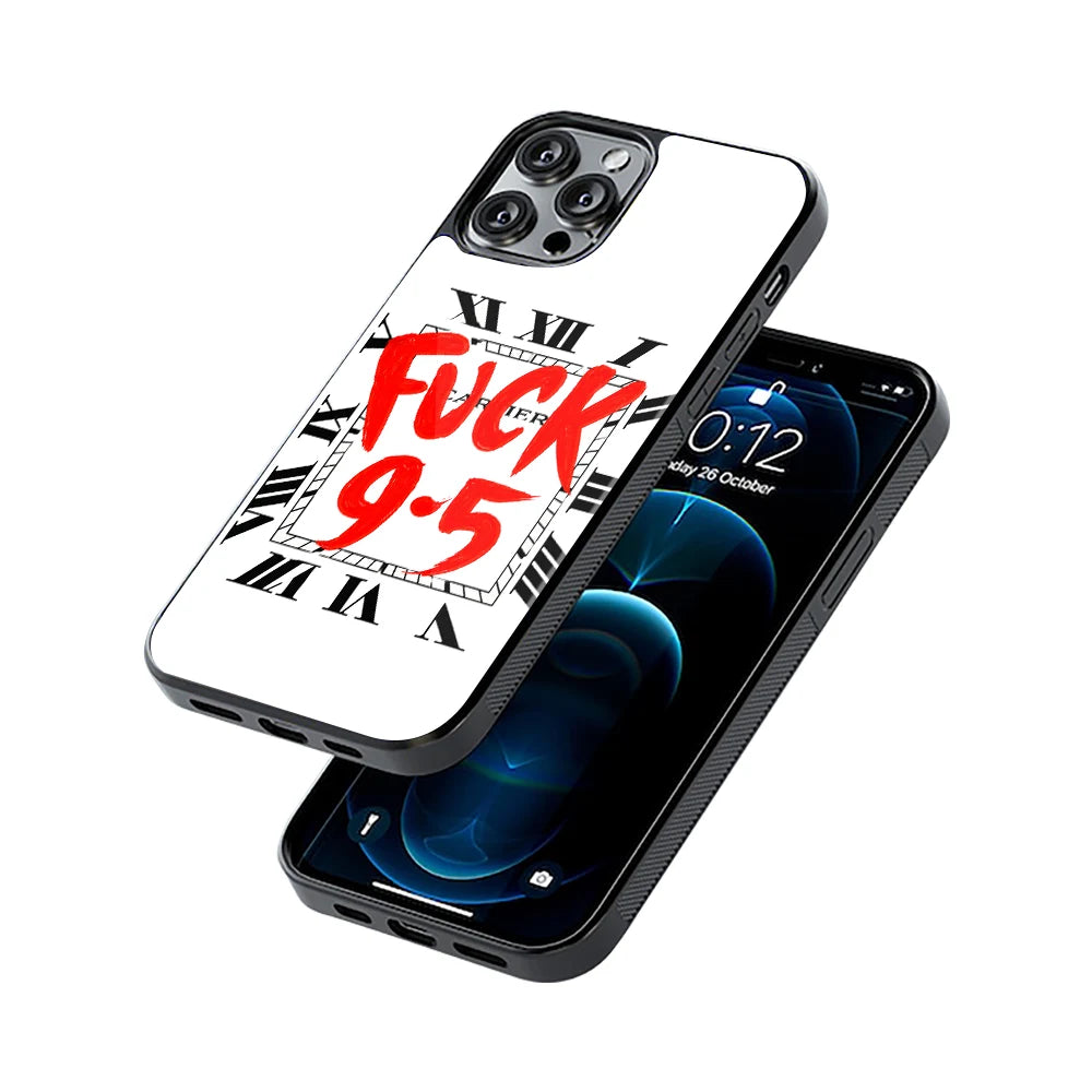 Protective Glass Back Phone Case Compatible with iPhone, Samsung, OnePlus, Pixel & More