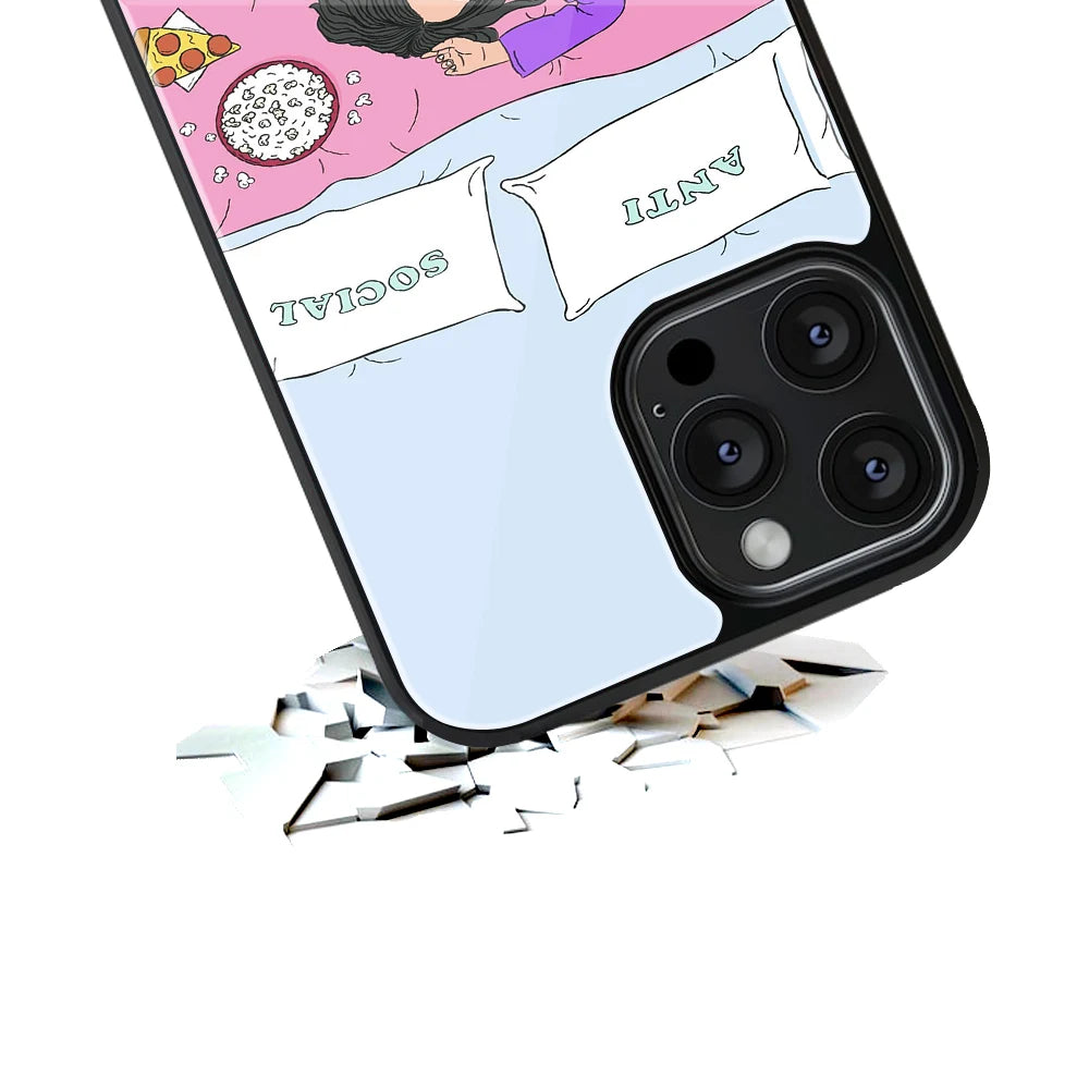 Durable Glass Back Mobile Case for iPhone, Samsung, OnePlus, Google Pixel, Redmi, Vivo, Oppo