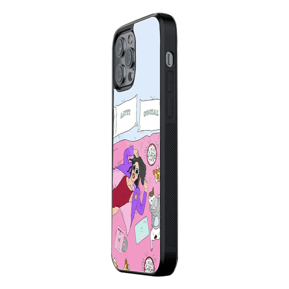Trendy Glass Back Mobile Case for iPhone, Samsung, Redmi, OnePlus, Google Pixel, Motorola