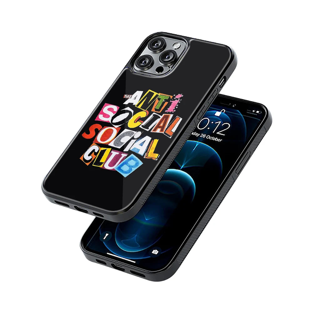 Protective Glass Back Phone Case Compatible with iPhone, Samsung, OnePlus, Pixel & More