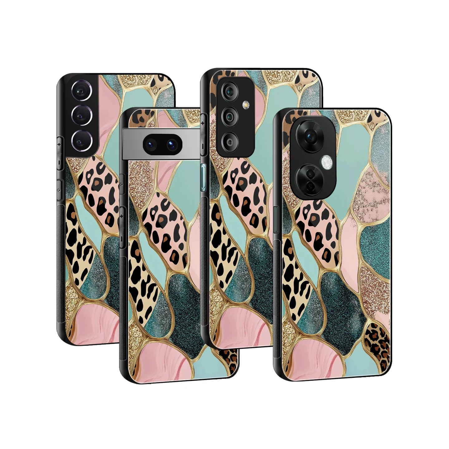 Stylish Glass Back Case for All Smartphones iPhone, Samsung, OnePlus, Pixel, Redmi, Oppo, Vivo, Motorola