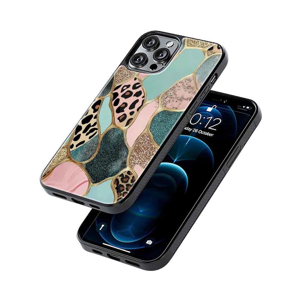 Protective Glass Back Phone Case Compatible with iPhone, Samsung, OnePlus, Pixel & More