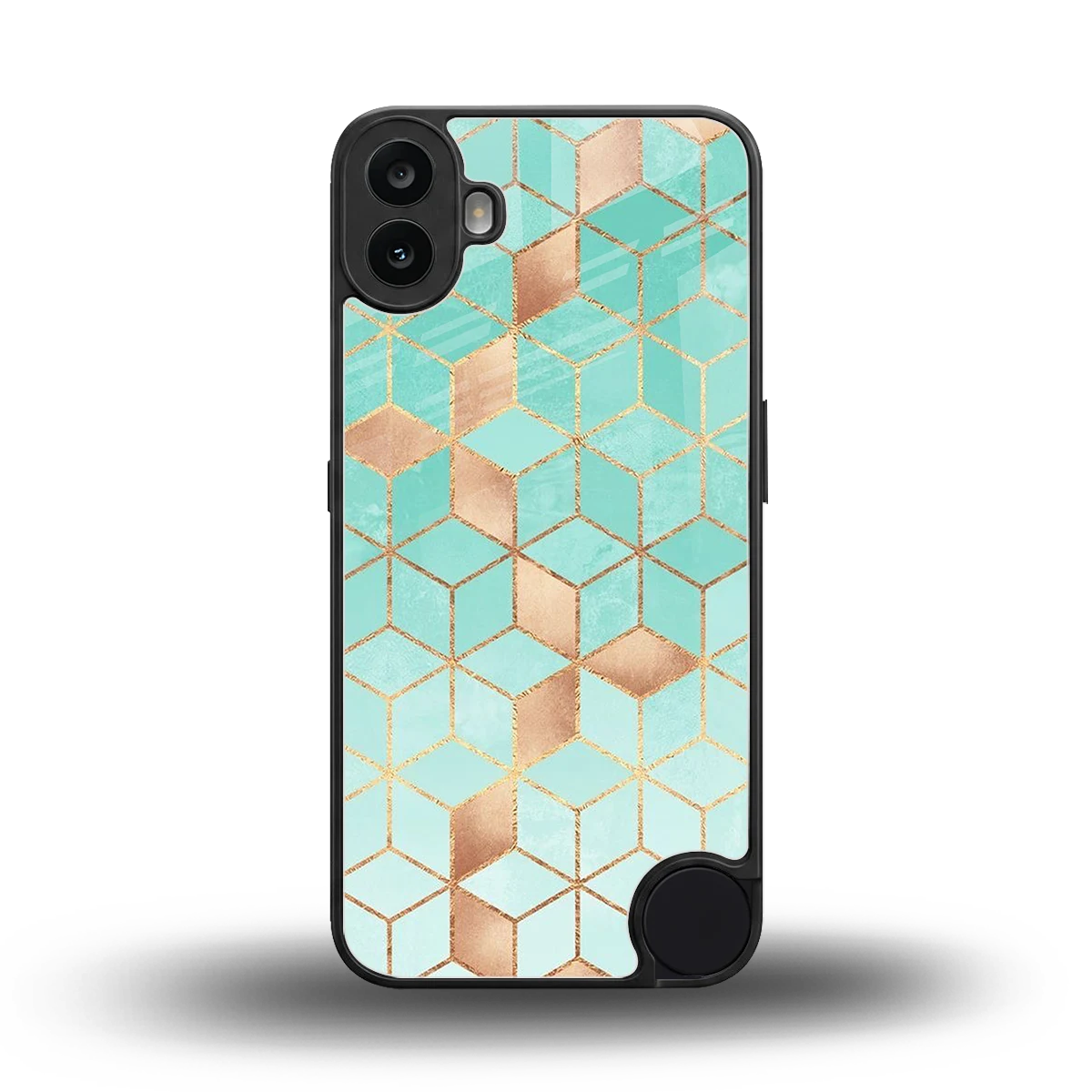 Aqua Mosaic back phone cover | glass case for cmf nothing phone 1