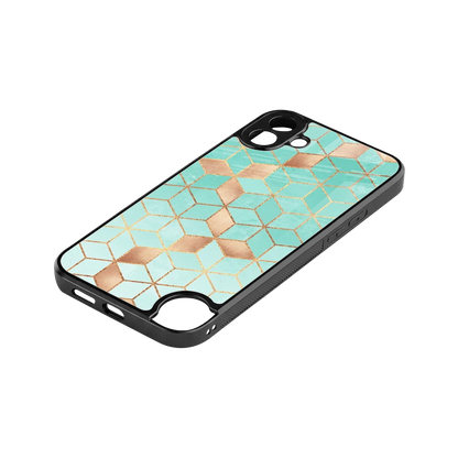 Aqua Mosaic stylish phone case for cmf nothing phone 1 | glossy glass and slim fit