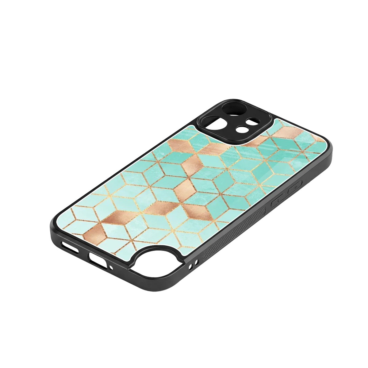 Aqua Mosaic stylish phone case for cmf nothing phone 2 pro | glossy glass and slim fit