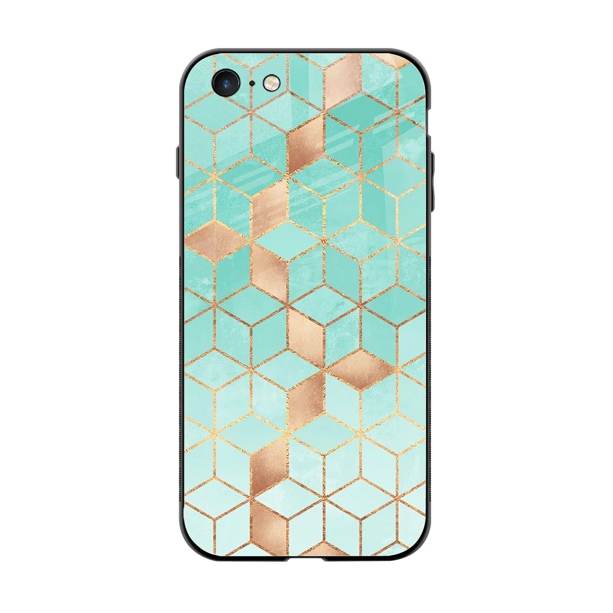 Aqua Mosaic back phone cover | glass case for iphone 6s plus