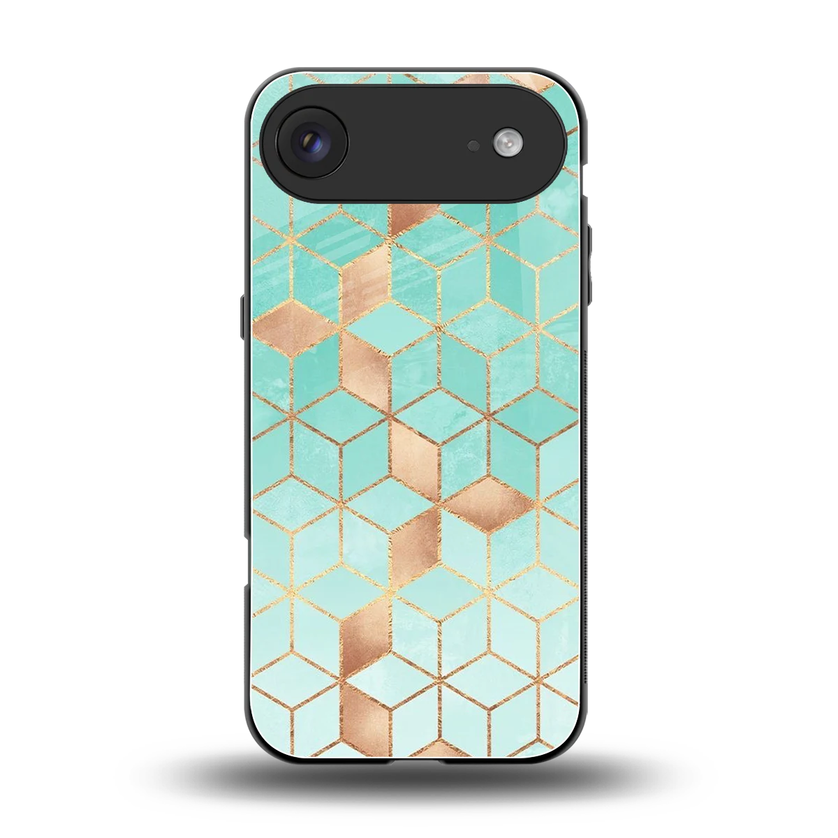 Aqua Mosaic back phone cover | glass case for iphone air