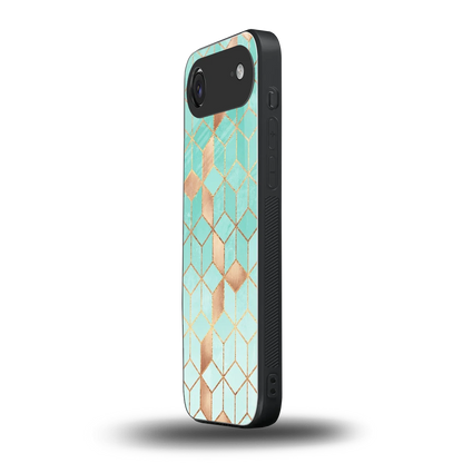Aqua Mosaic iphone air mobile cover | shockproof glass phone case