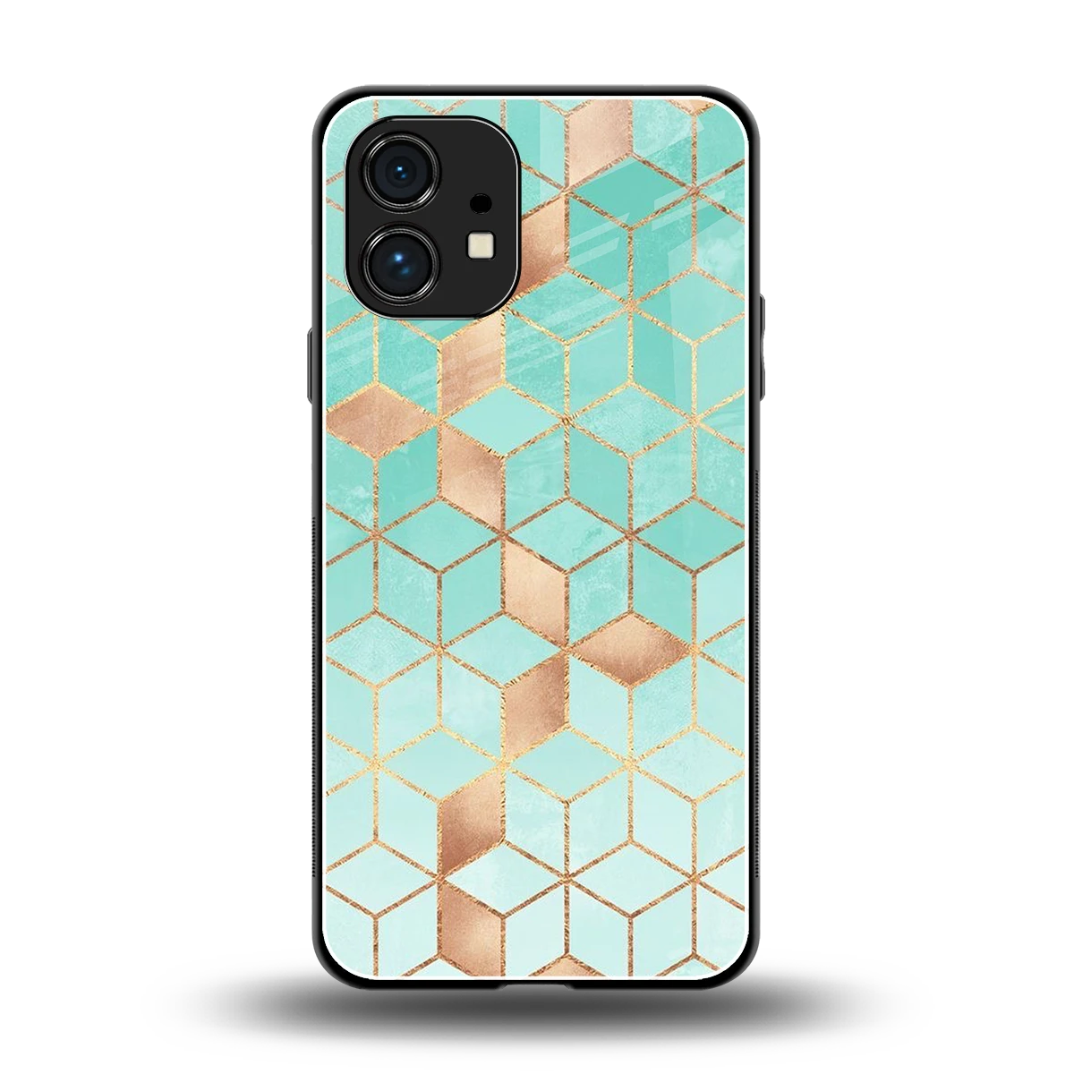 Aqua Mosaic back phone cover | glass case for nothing phone 1