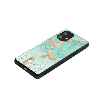 Aqua Mosaic stylish phone case for nothing phone 2 | glossy glass and slim fit