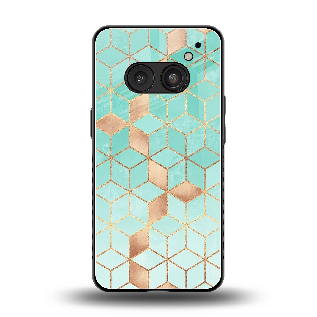 Aqua Mosaic back phone cover | glass case for nothing phone 2a plus