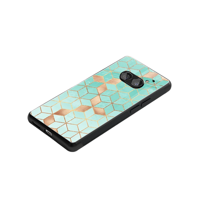 Aqua Mosaic stylish phone case for nothing phone 2a plus | glossy glass and slim fit