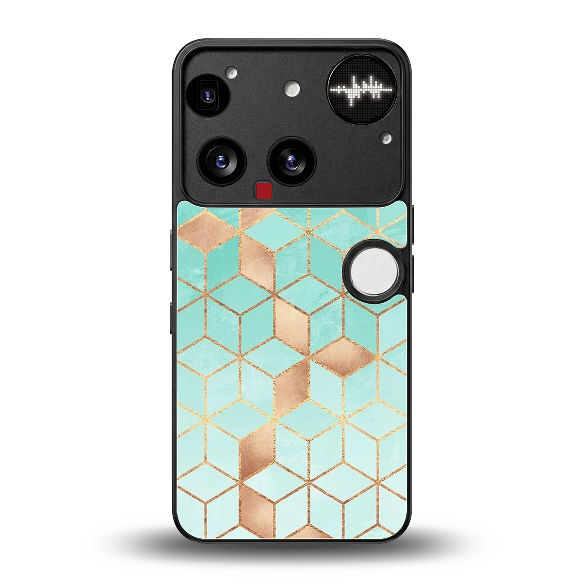 Aqua Mosaic back phone cover | glass case for nothing phone 3
