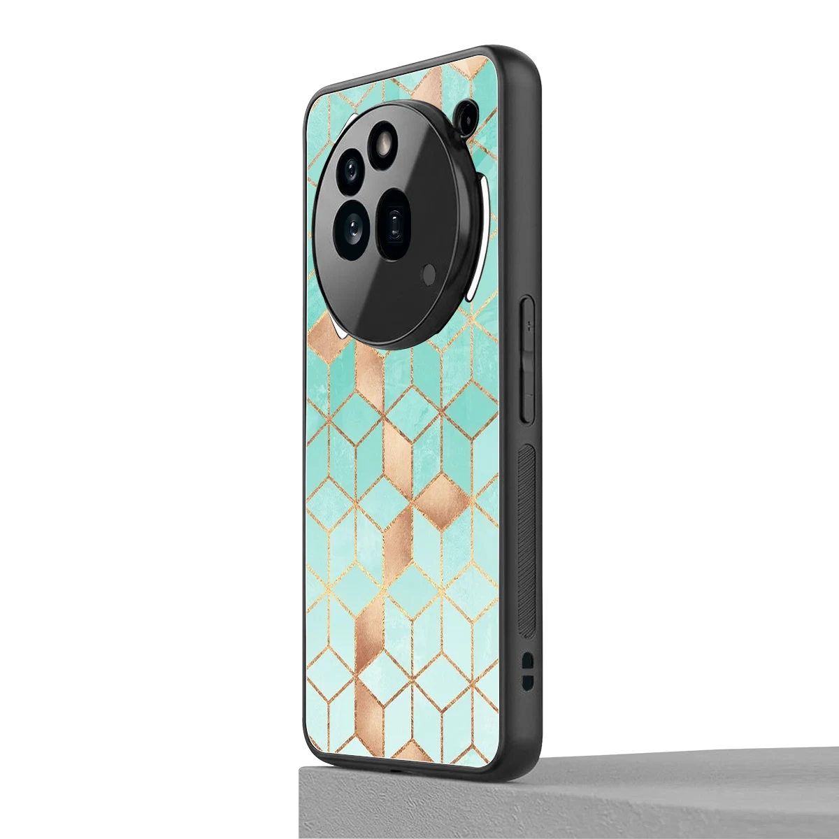 Aqua Mosaic nothing phone 3a pro mobile cover | shockproof glass phone case