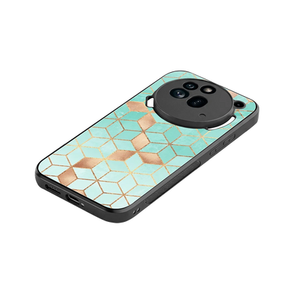 Aqua Mosaic stylish phone case for nothing phone 3a pro | glossy glass and slim fit