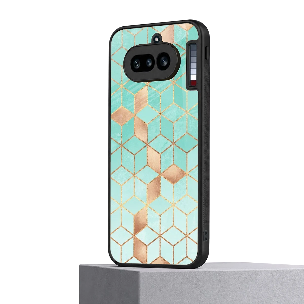 Aqua Mosaic nothing phone 4a mobile cover | shockproof glass phone case