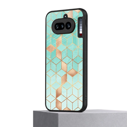 Aqua Mosaic nothing phone 4a mobile cover | shockproof glass phone case