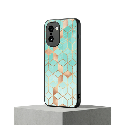 Aqua Mosaic oneplus 15r mobile cover | shockproof glass phone case