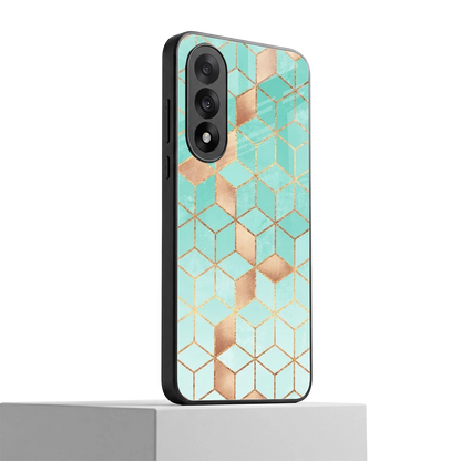 Aqua Mosaic oneplus nord 5 mobile cover | shockproof glass phone case