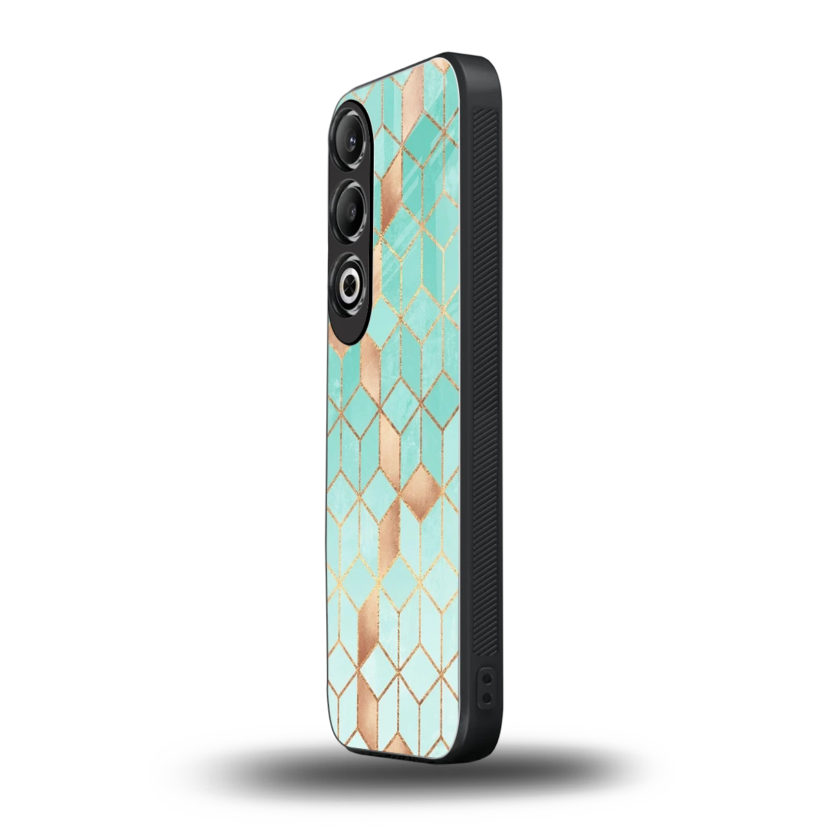 Aqua Mosaic oneplus nord ce 4 mobile cover | shockproof glass phone case