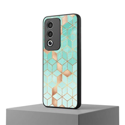 Aqua Mosaic oppo a3 pro mobile cover | shockproof glass phone case