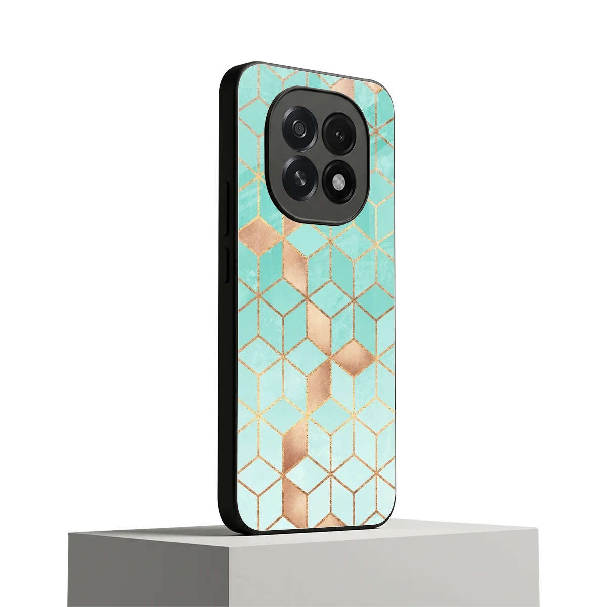 Aqua Mosaic oppo f29 5g mobile cover | shockproof glass phone case