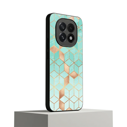 Aqua Mosaic oppo f29 5g mobile cover | shockproof glass phone case
