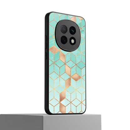 Aqua Mosaic oppo f29 pro 5g mobile cover | shockproof glass phone case