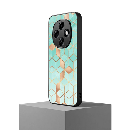 Aqua Mosaic oppo f31 pro 5g mobile cover | shockproof glass phone case