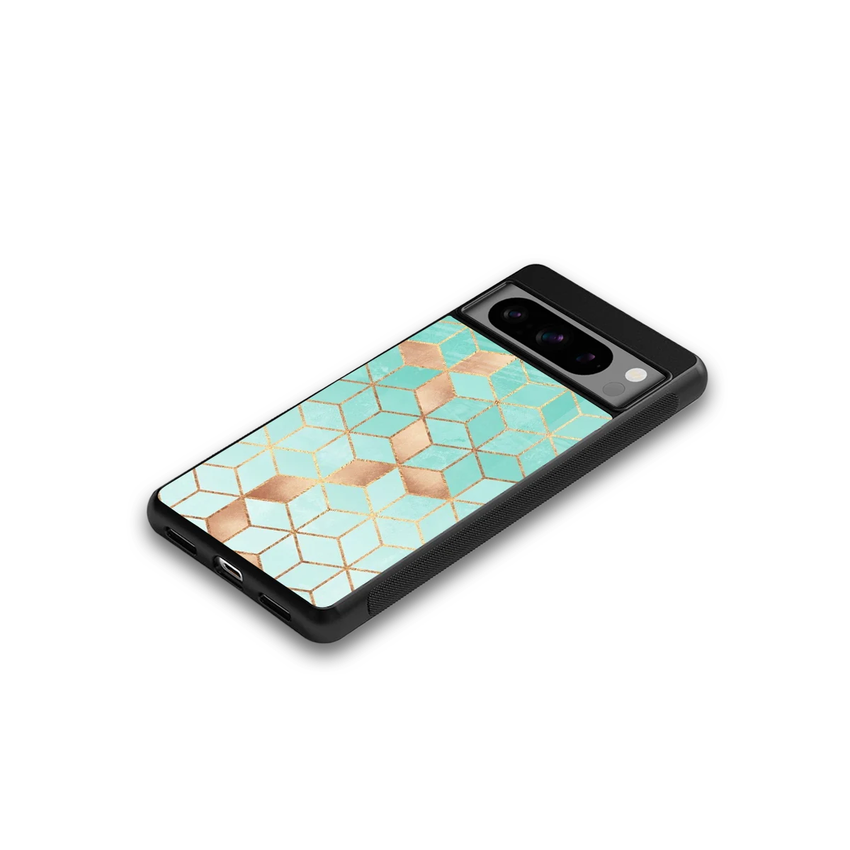 Aqua Mosaic google pixel 8 pro mobile cover | shockproof glass phone case
