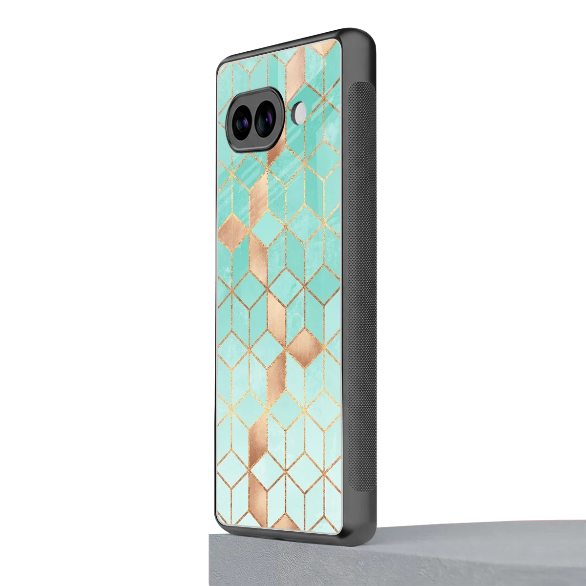 Aqua Mosaic google pixel 10a mobile cover | shockproof glass phone case
