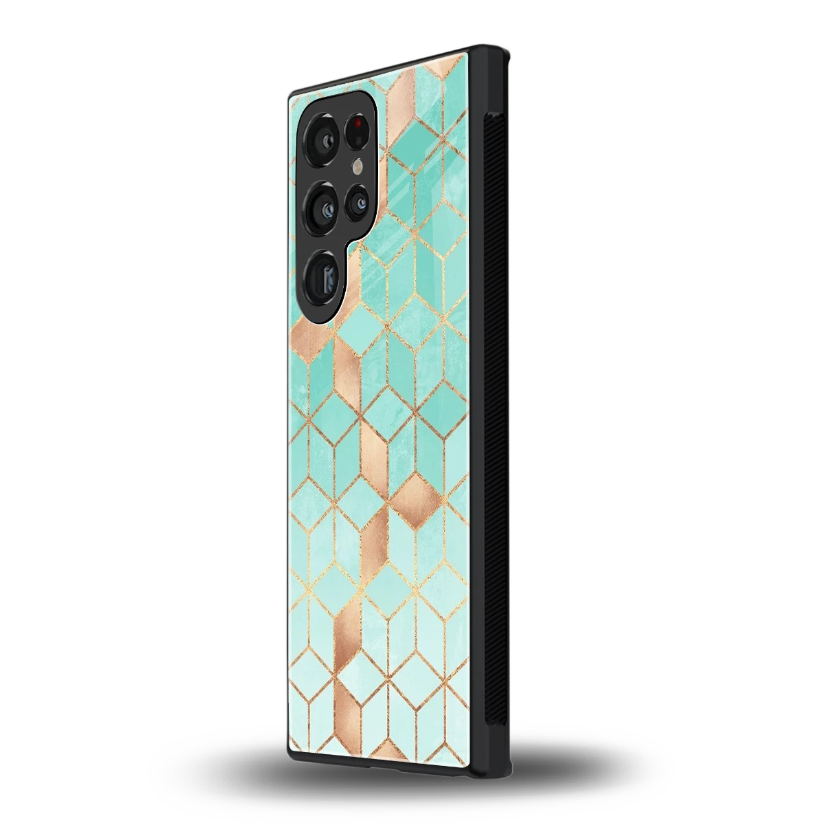 Aqua Mosaic samsung galaxy s23 ultra mobile cover | shockproof glass phone case