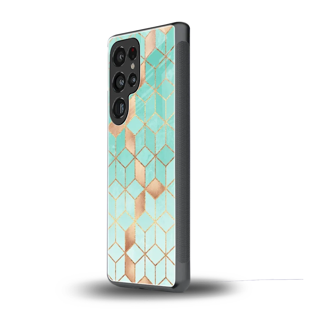 Aqua Mosaic samsung galaxy s25 ultra mobile cover | shockproof glass phone case