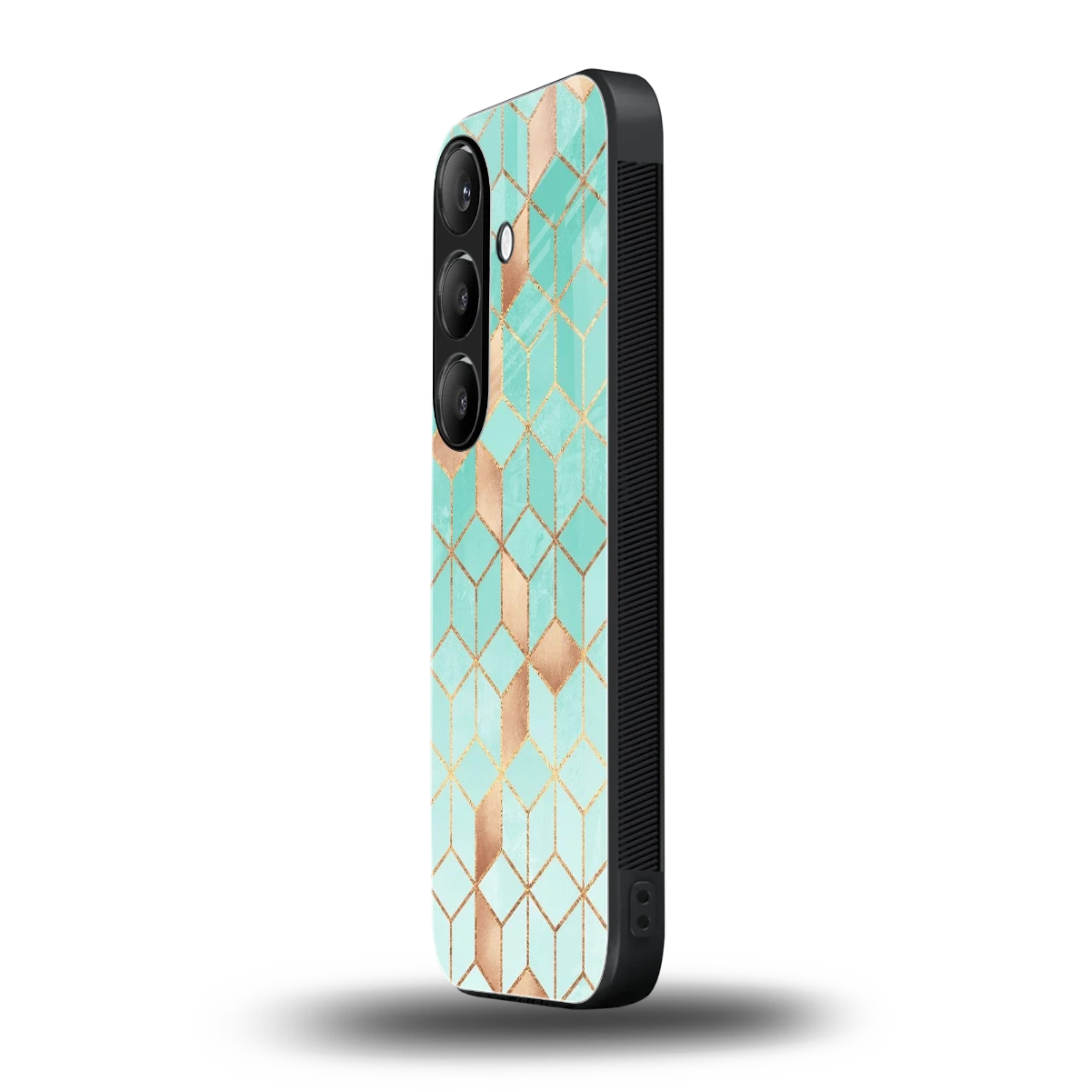 Aqua Mosaic samsung galaxy s24 mobile cover | shockproof glass phone case