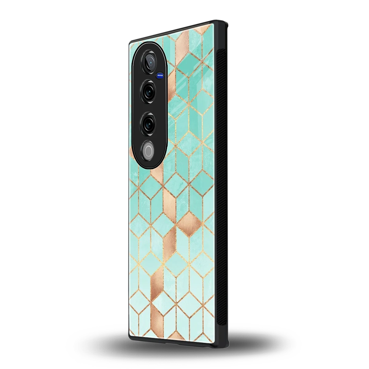 Aqua Mosaic vivo v40 pro mobile cover | shockproof glass phone case
