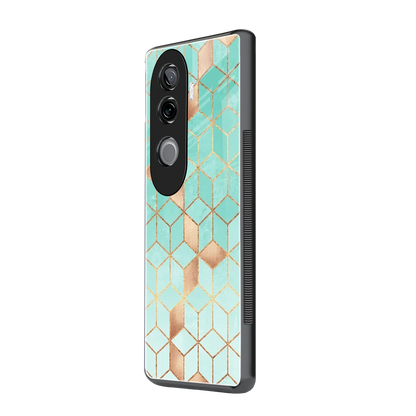 Aqua Mosaic vivo v40e mobile cover | shockproof glass phone case
