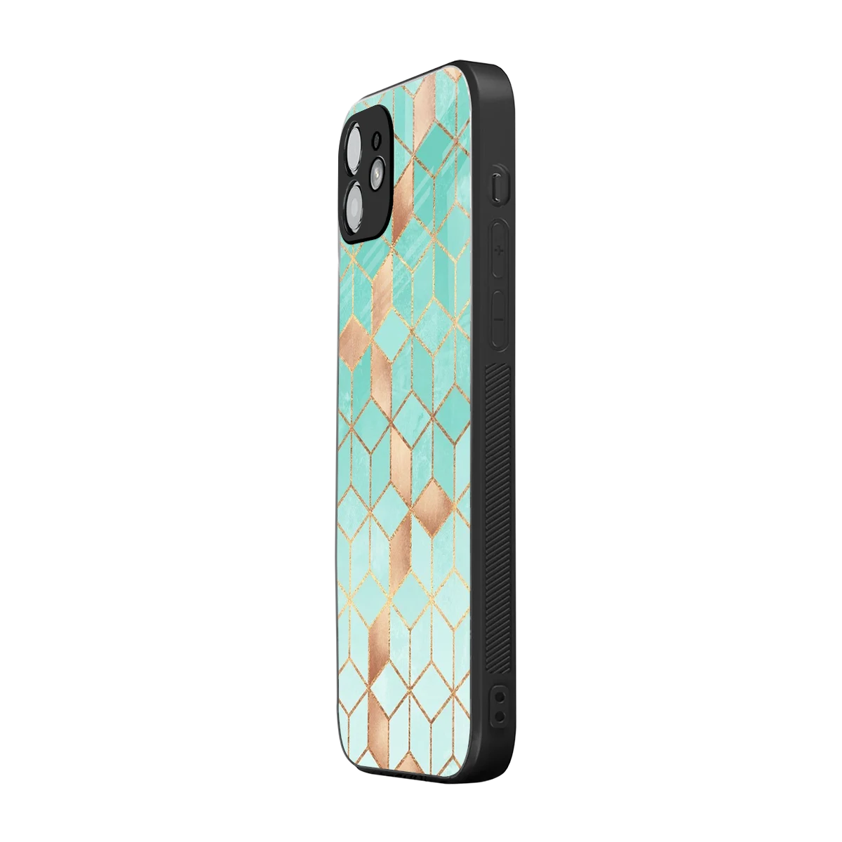 Aqua Mosaic iphone 11 mobile cover | shockproof glass phone case