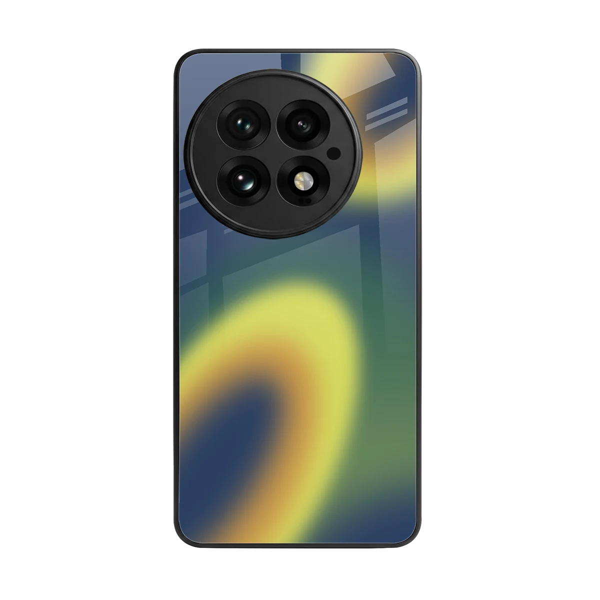 Aqua Sunset back phone cover | glass case for oneplus 13