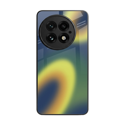 Aqua Sunset back phone cover | glass case for oneplus 13