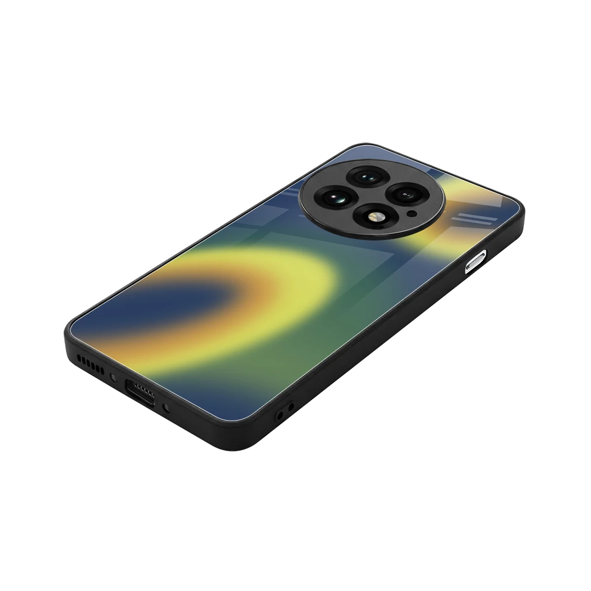 Aqua Sunset stylish phone case for oneplus 13 | glossy glass and slim fit