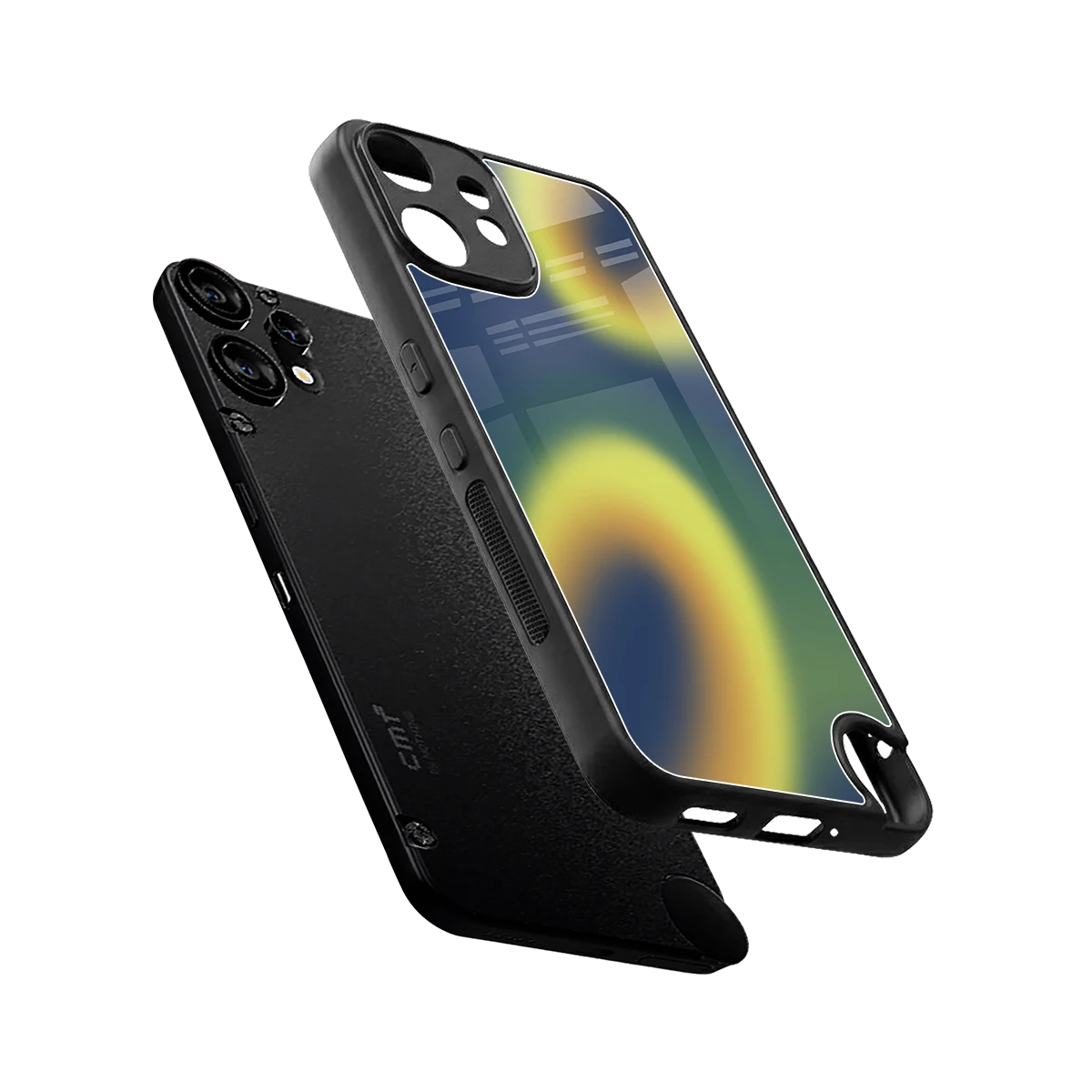 Aqua Sunset sleek cmf nothing phone 2 pro cover with tempered glass back and TPU edges