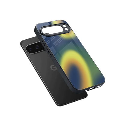 Aqua Sunset sleek google pixel 10 pro xl cover with tempered glass back and TPU edges