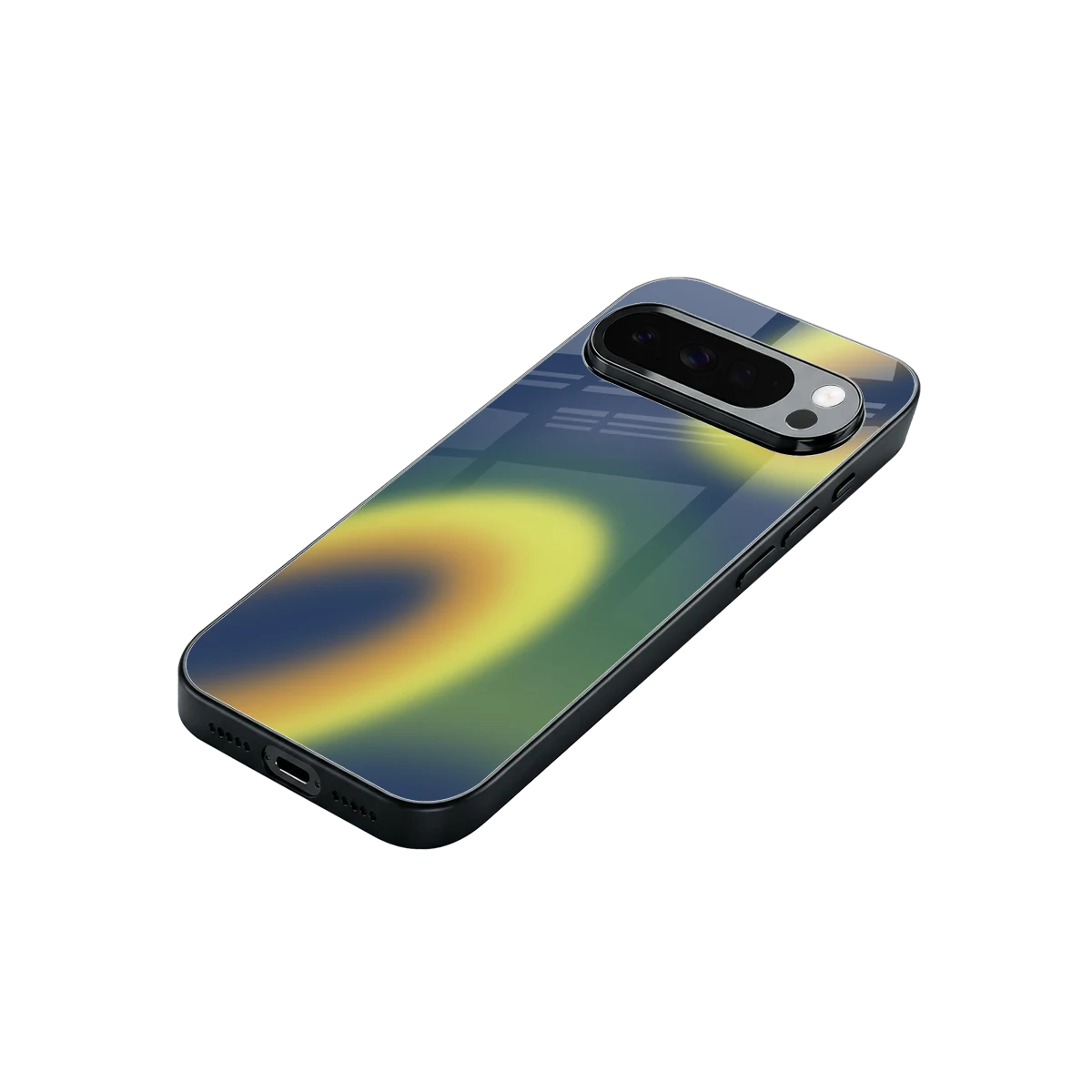 Aqua Sunset stylish phone case for google pixel 10 pro xl | glossy glass and slim fit