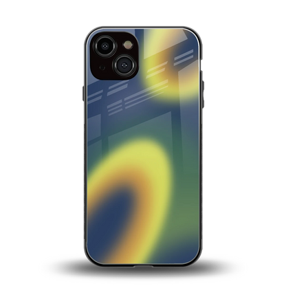 Aqua Sunset back phone cover | glass case for iphone 13